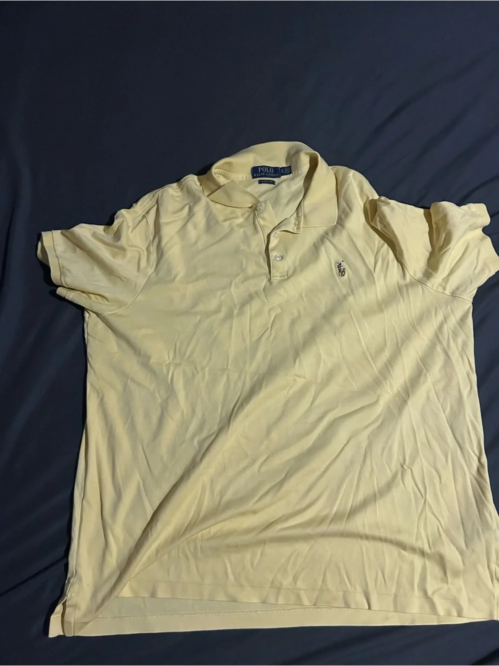 Ralph Lauren Men’s Polo Shirt in Pale Yellow